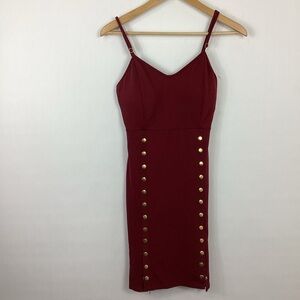 Haute Monde Bodycon Button Snap Dress Size Medium